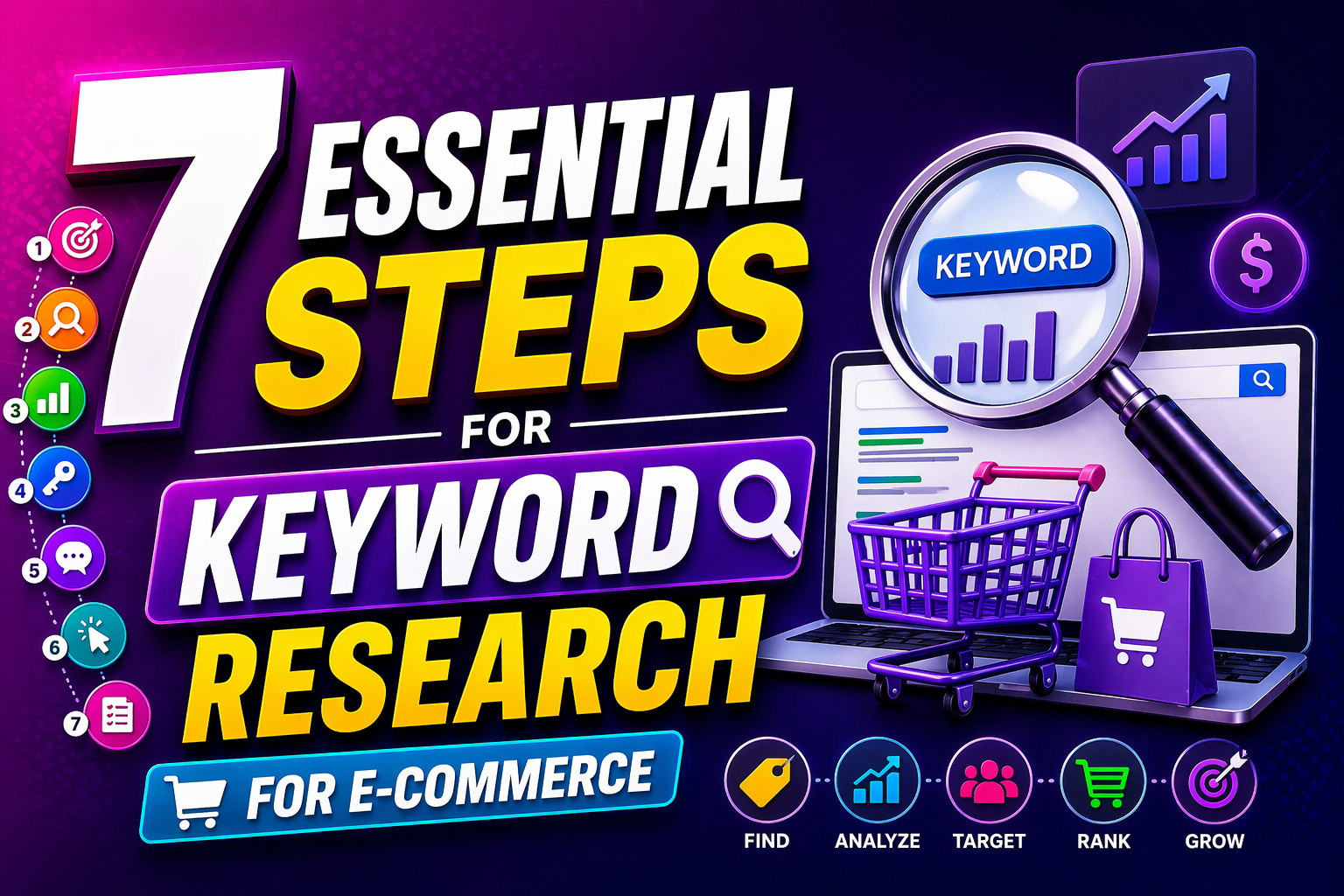 7 Essential Steps for Keyword Research for E-commerce