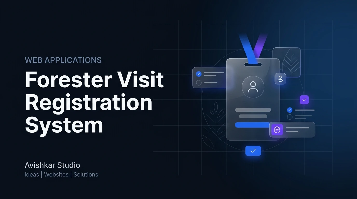 Forester Visit Registration System — project screenshot