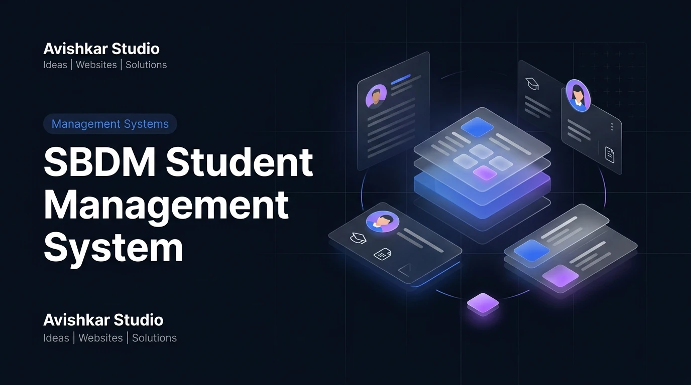 SBDM Student Management System — project screenshot